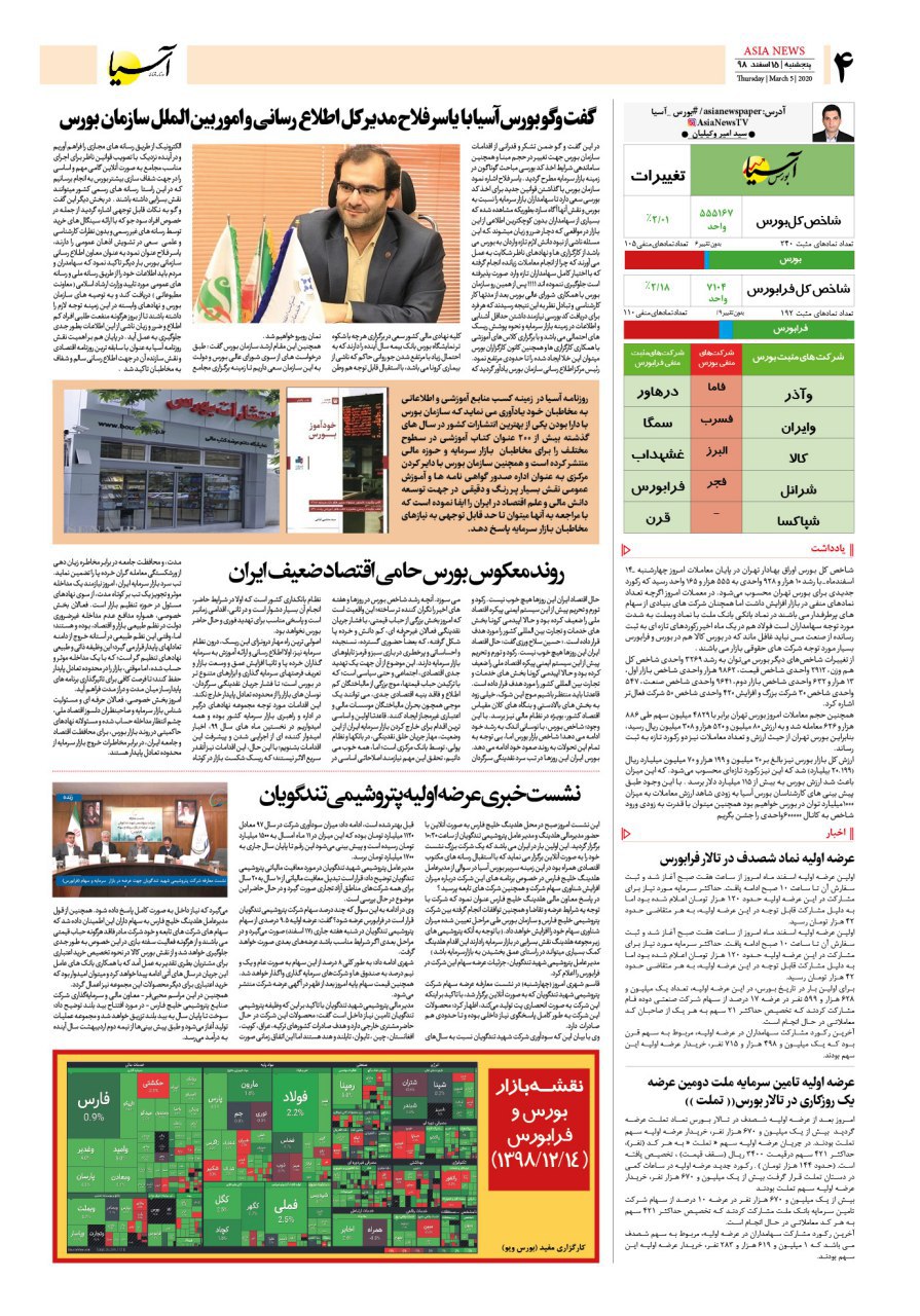 صفحه چهار 98/12/15