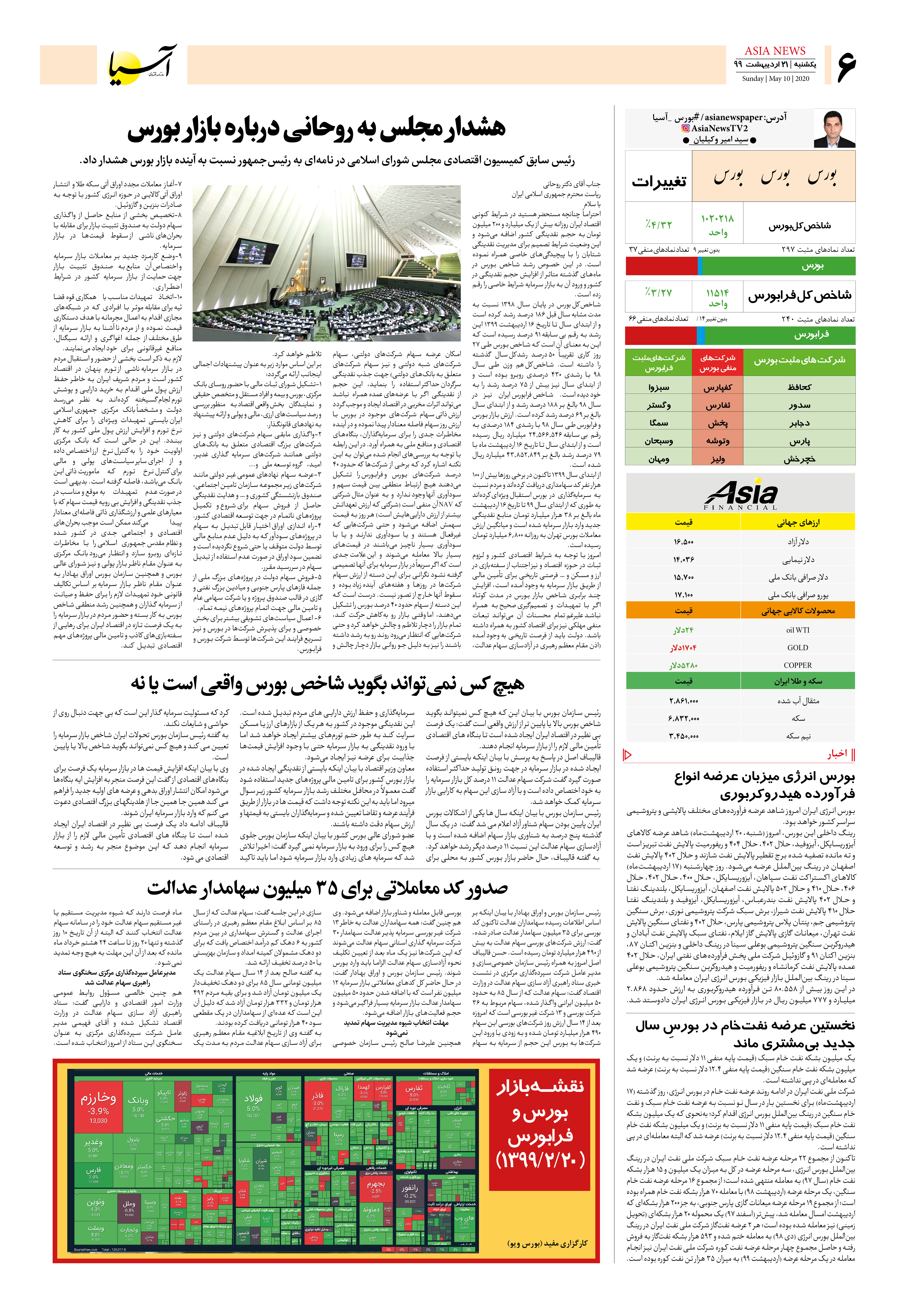 صفحه شش 99/2/21