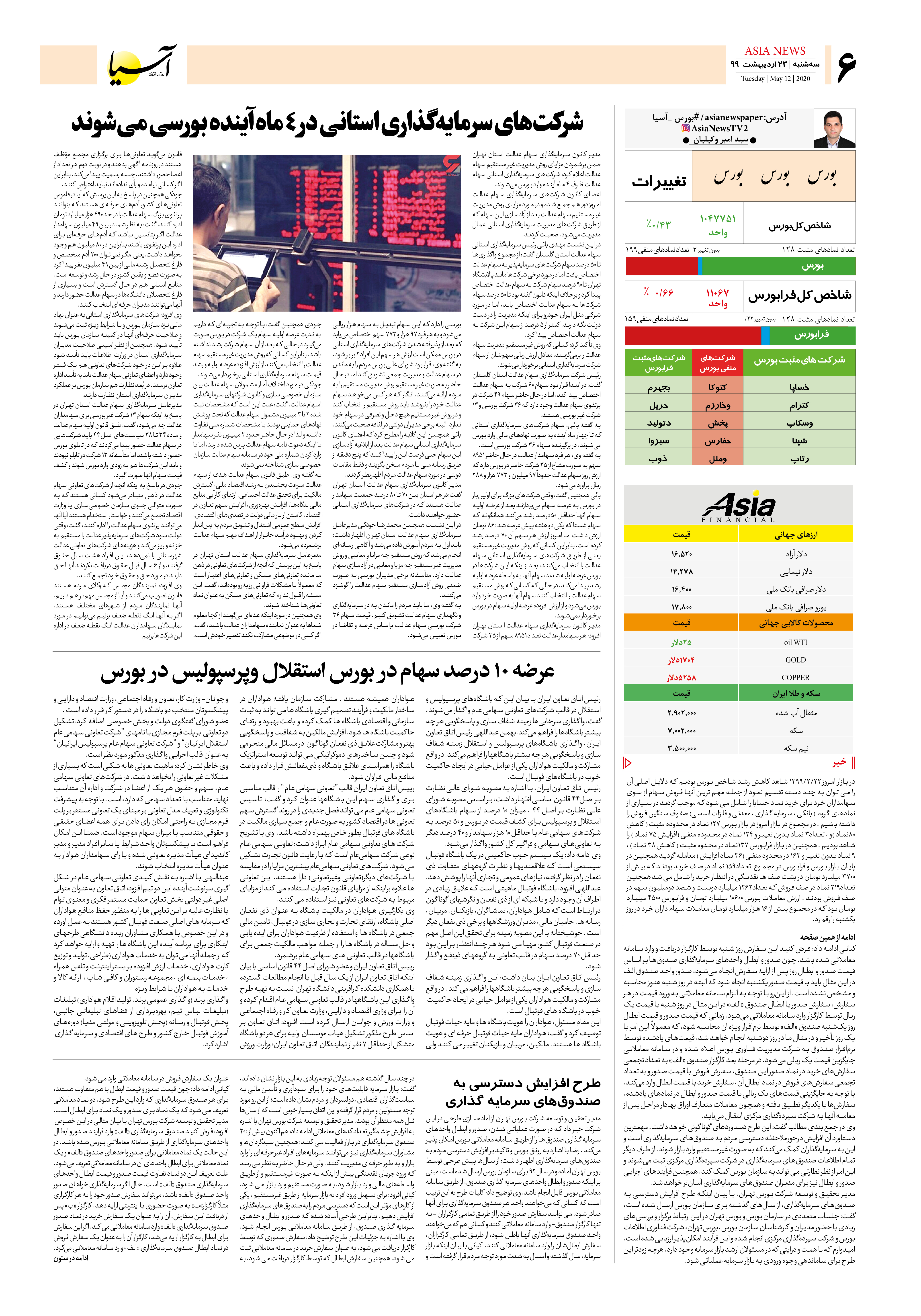 صفحه شش 99/2/23