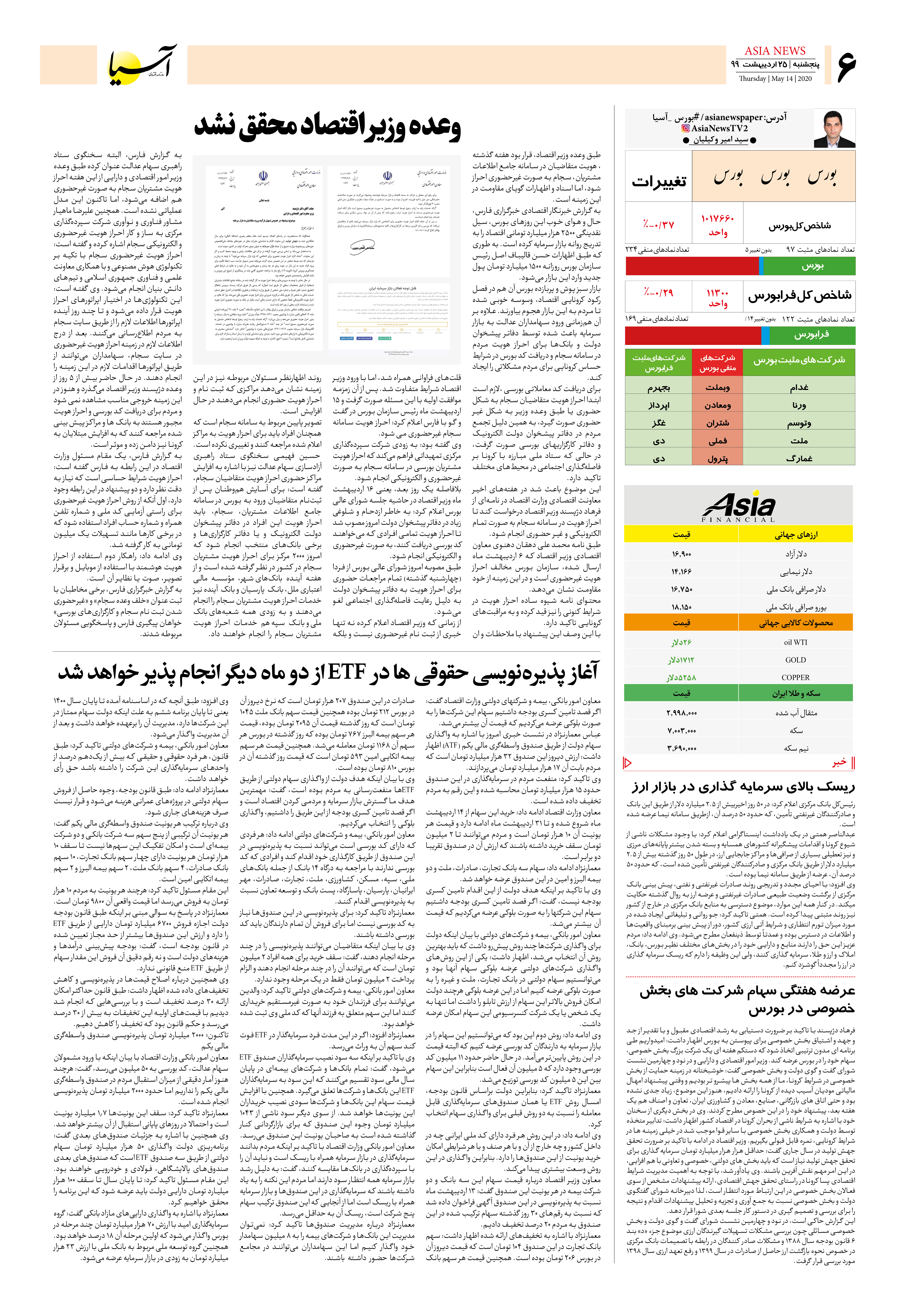 صفحه شش 99/2/25