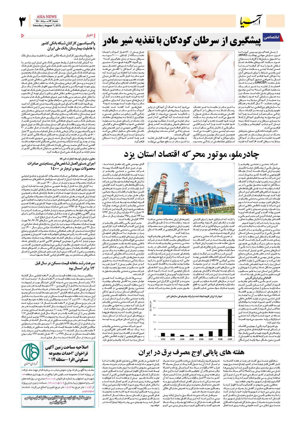 روزنامه اقتصادی آسیا - ۱۶ مرداد ۱۴۰۰ 4