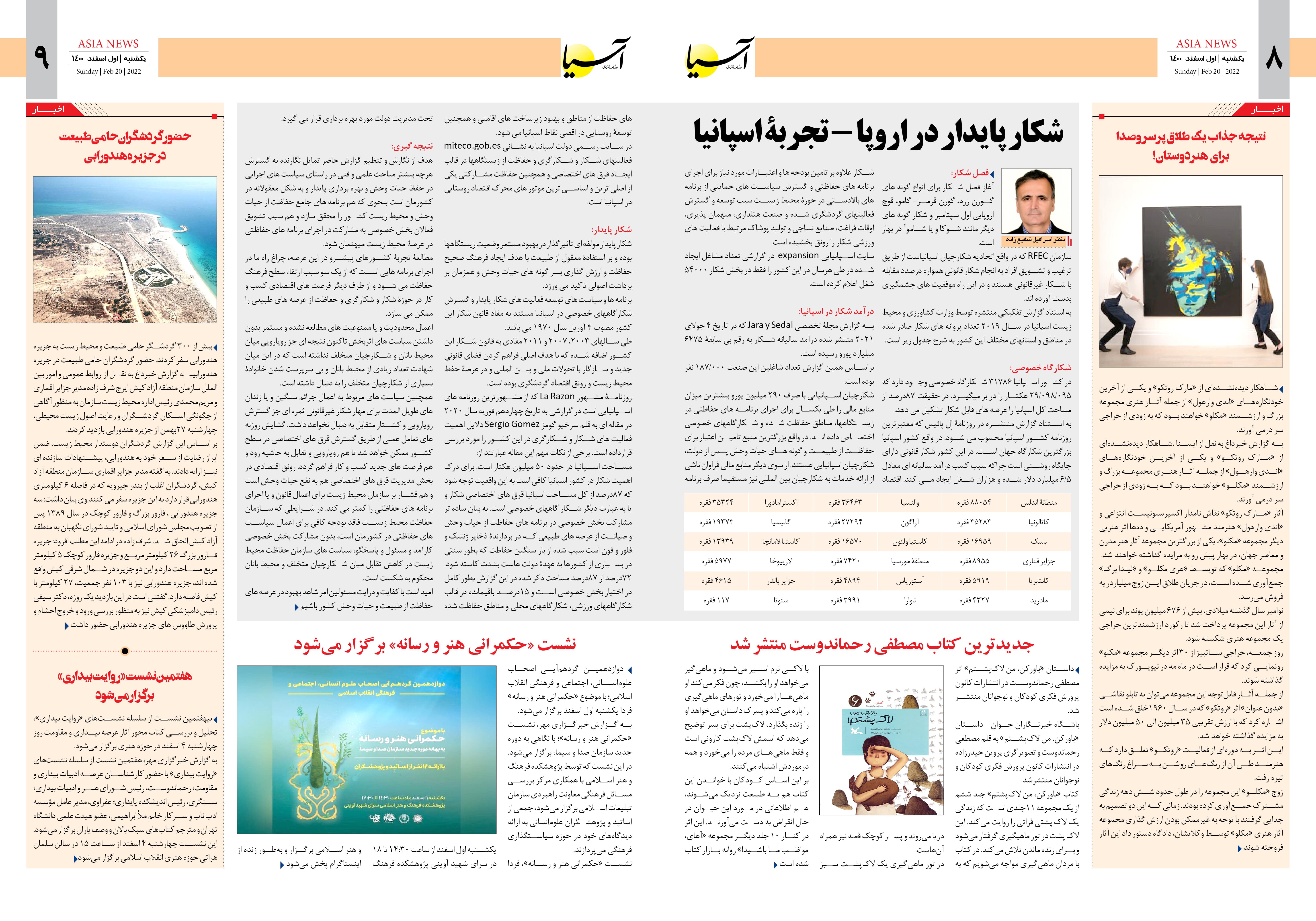 روزنامه اقتصادی آسیا - ۱ اسفند ۱۴۰۰ 6