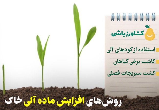 روش‌های افزایش ماده آلی خاک