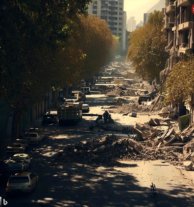 زلزله تهران+هوش مصنوعی