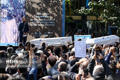 تشییع پیکر+داریوش مهرجویی و همسرش+خاکسپاری داریوش مهرجویی,