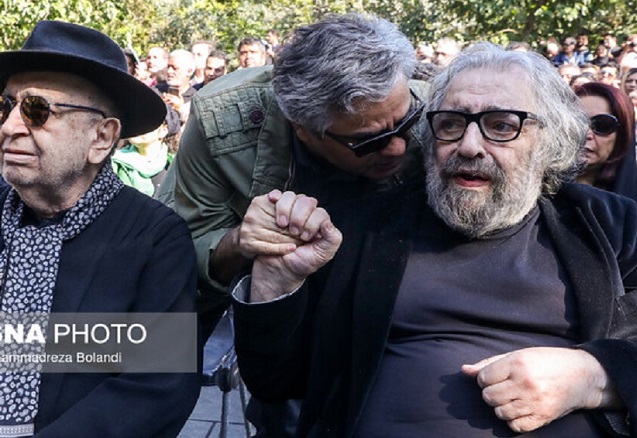 تشییع پیکر+داریوش مهرجویی و همسرش+خاکسپاری داریوش مهرجویی,