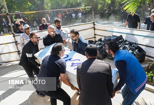 تشییع پیکر+داریوش مهرجویی و همسرش+خاکسپاری داریوش مهرجویی,