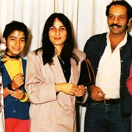 داریوش فرهنگ و همسر سابقش سوسن تسلیمی و دخترش توکا