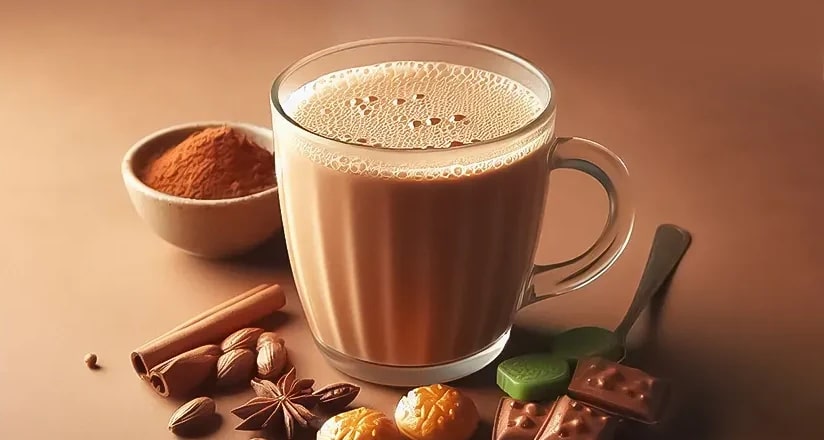 طرز تهیه چای کرک با پودر آماده