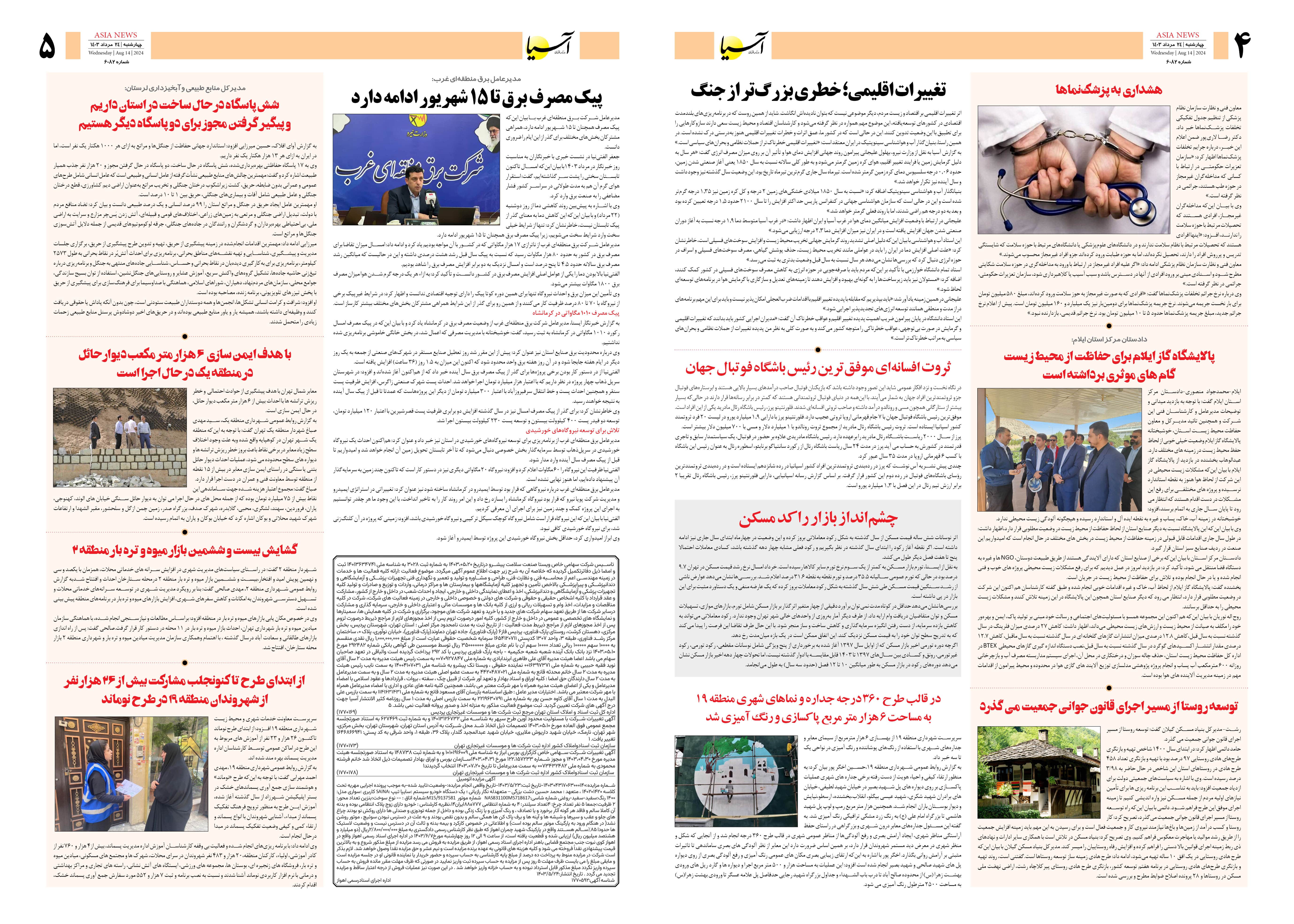 روزنامه اقتصادی آسیا - ۲۴ مرداد ۱۴۰۳ 3