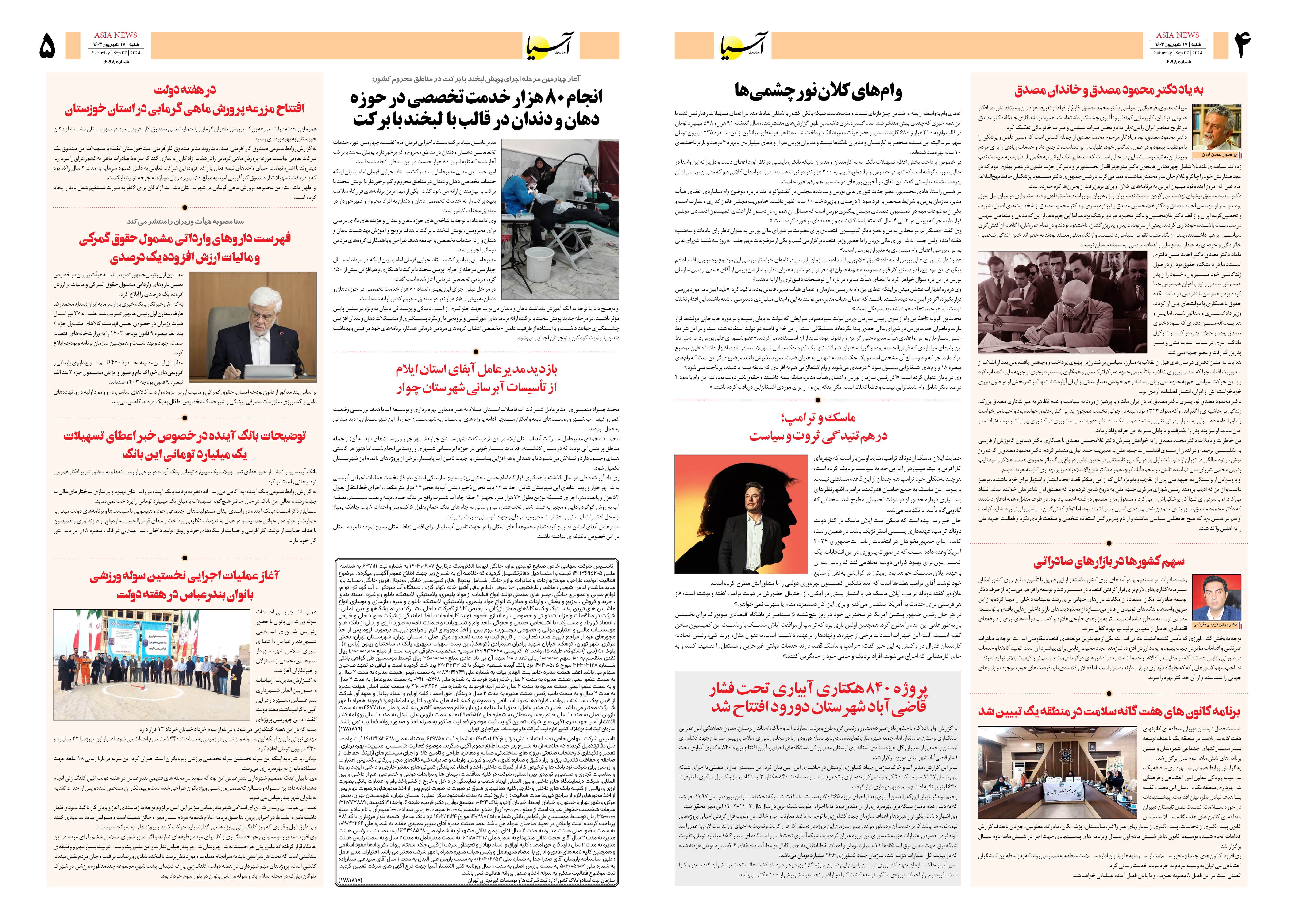 روزنامه اقتصادی آسیا - ۱۷ شهریور ۱۴۰۳ 3