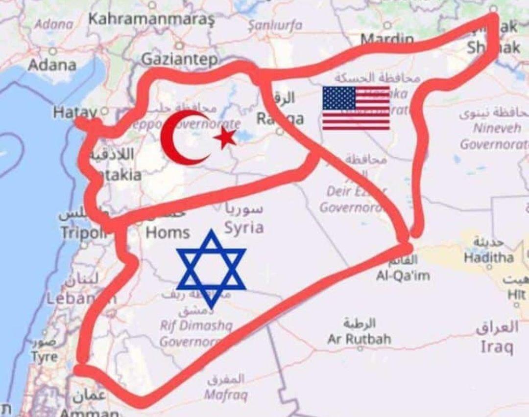 نقشه سوریه جدید