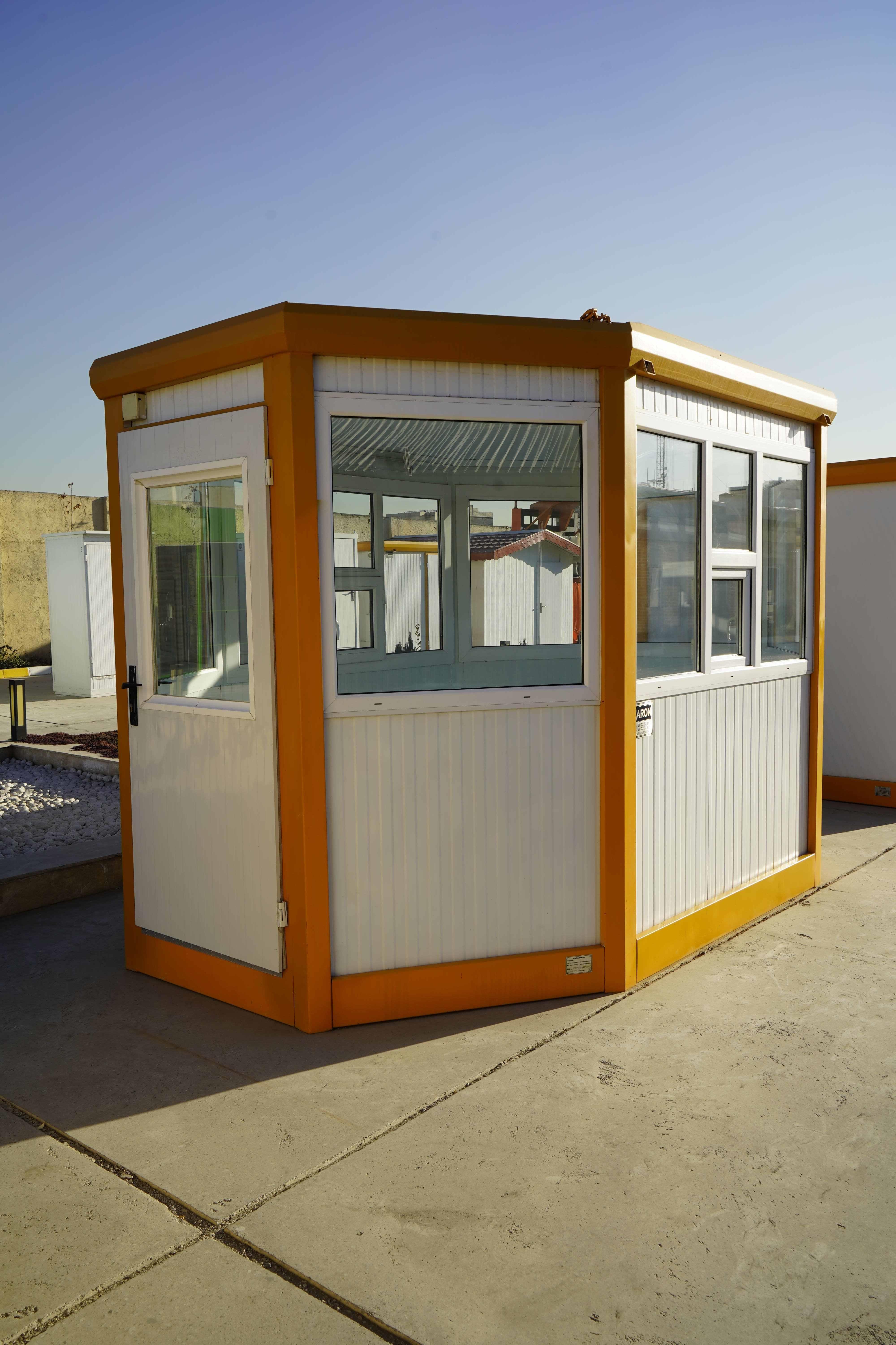 خرید کانکس نگهبانی شش ضلعی - بهترین کانکس نگهبانی با دید باز