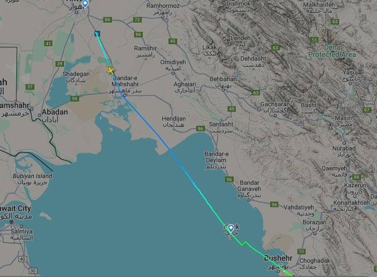 نقص فنی در پرواز کارون مسیر اهواز–خارگ