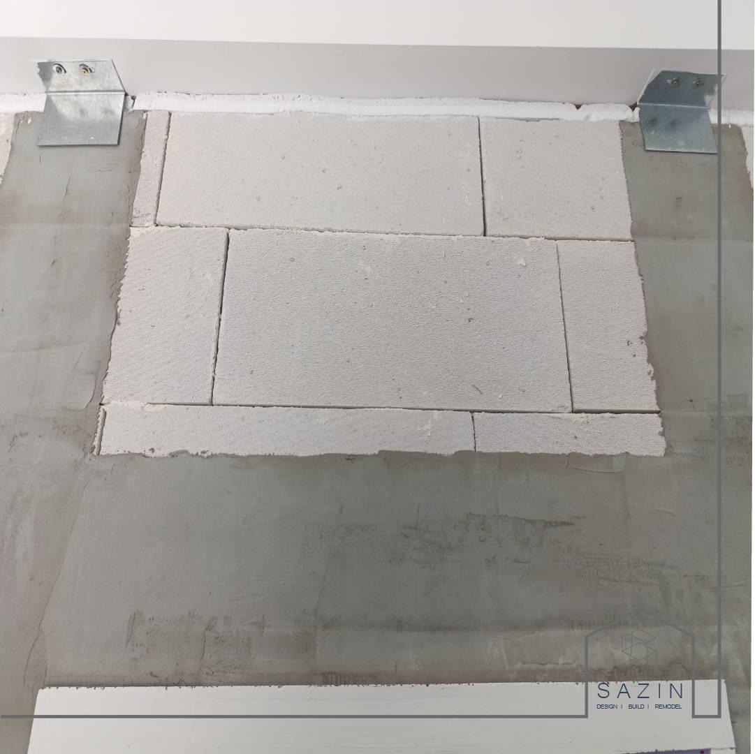 اجرای وال مش دردیوار مشرف به همسایه