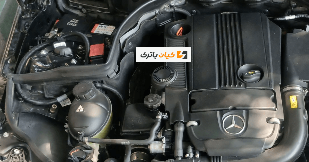 نصب باتری ایرانی روی خودروی بنز