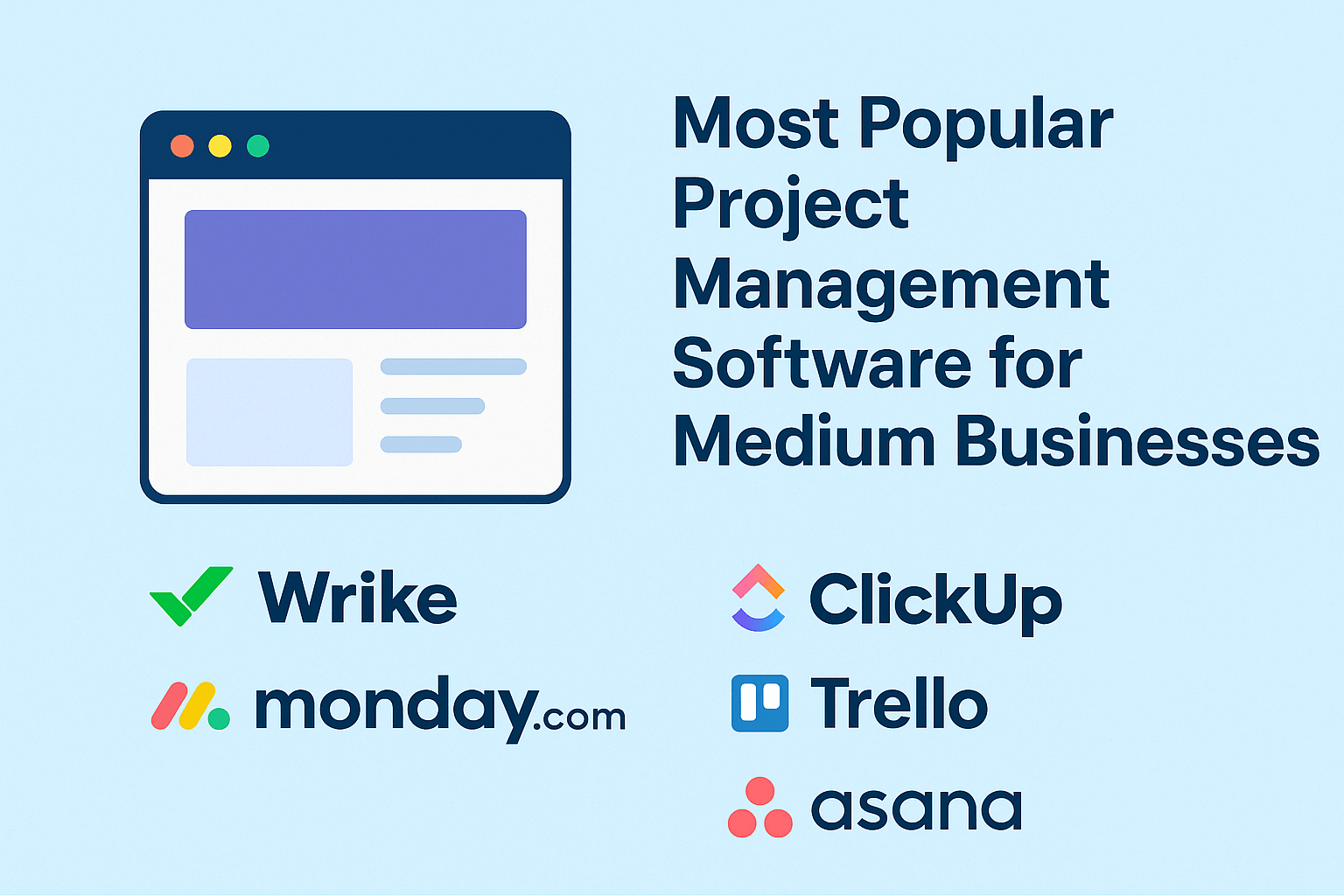 محبوب‌ترین نرم ‌افزارهای مدیریت پروژه برای کسب‌وکارهای متوسط