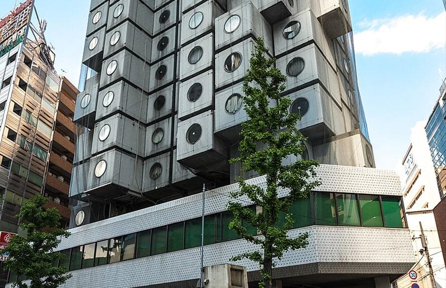 برج کپسولی ناکاگین؛ نماد معماری متابولیسم