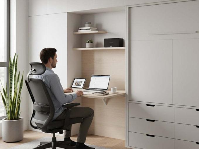 داشتن فضای کاری بازسازی شده در خانه کوچک