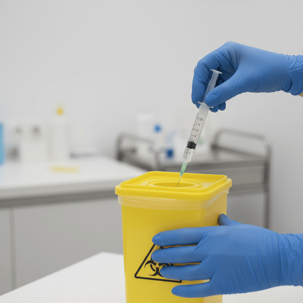 سوزن و پیستونِ سرنگ