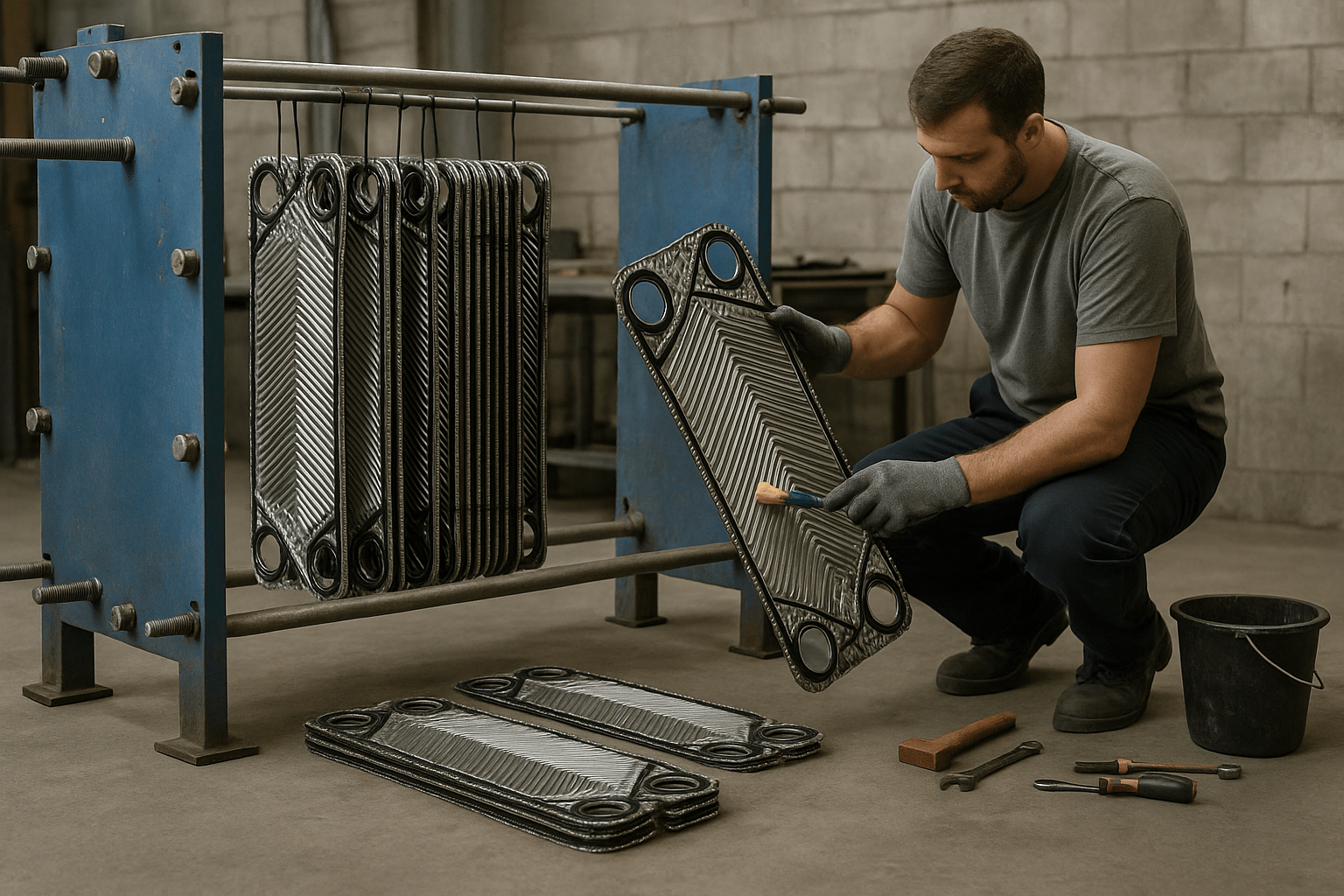 نگهداری و افزایش عمر مبدل حرارتی صفحه‌ای