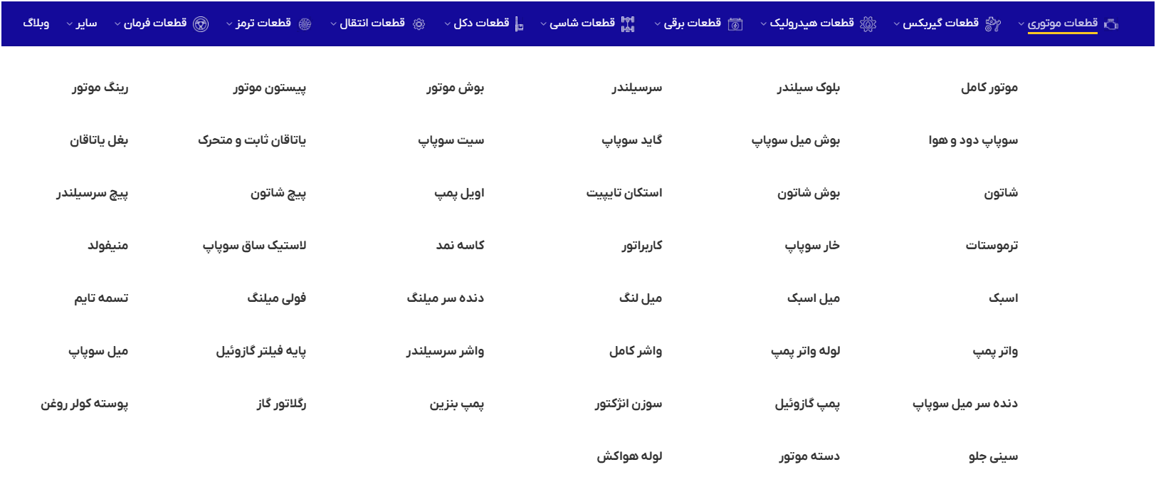 اجزای داخلی لیفتراک