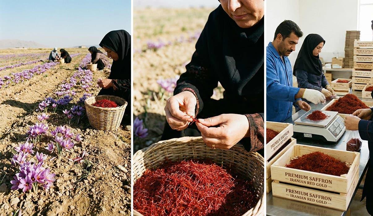 ساختار فعلی صادرات زعفران ایران