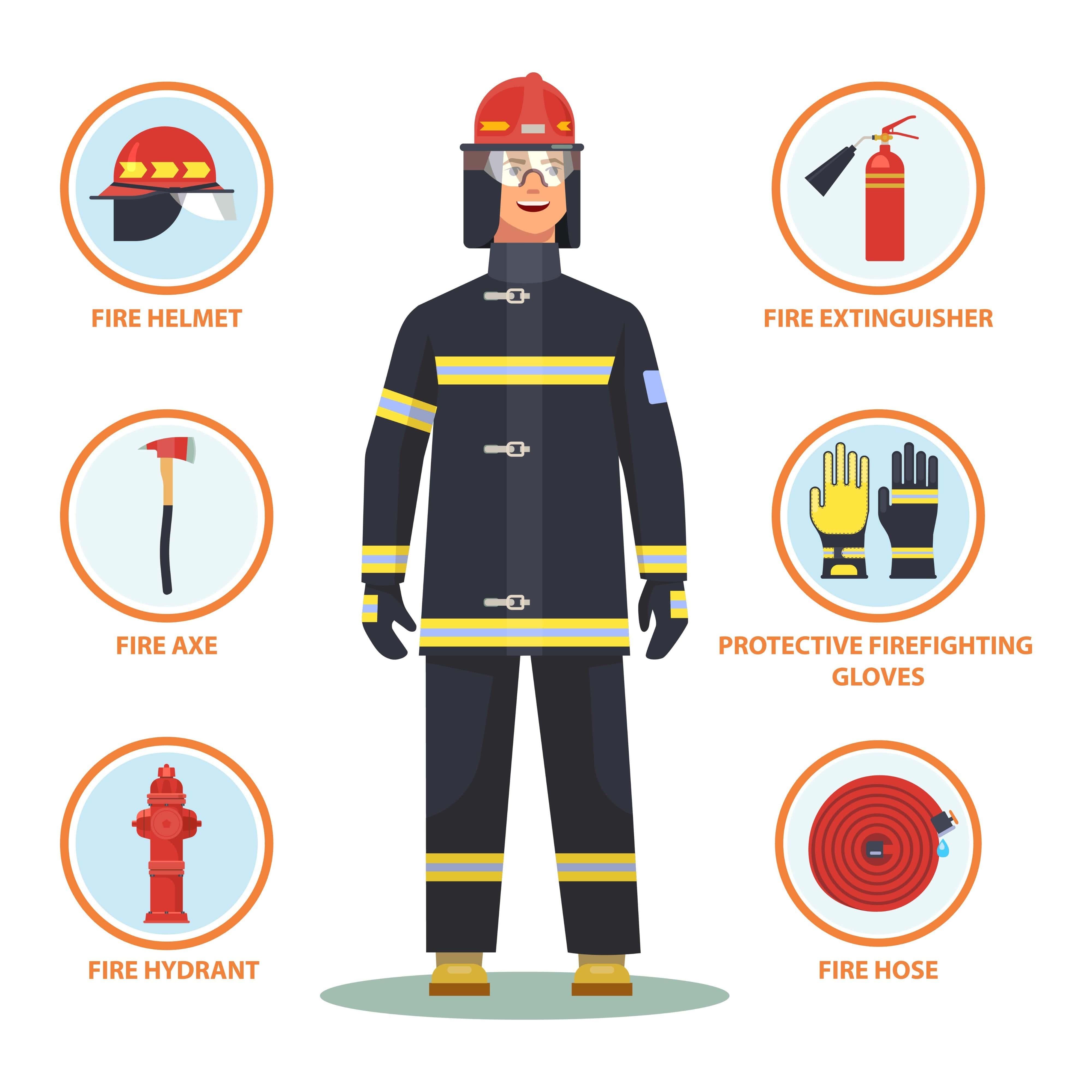 یک آتش نشان چه وسایلی نیاز دارد؟