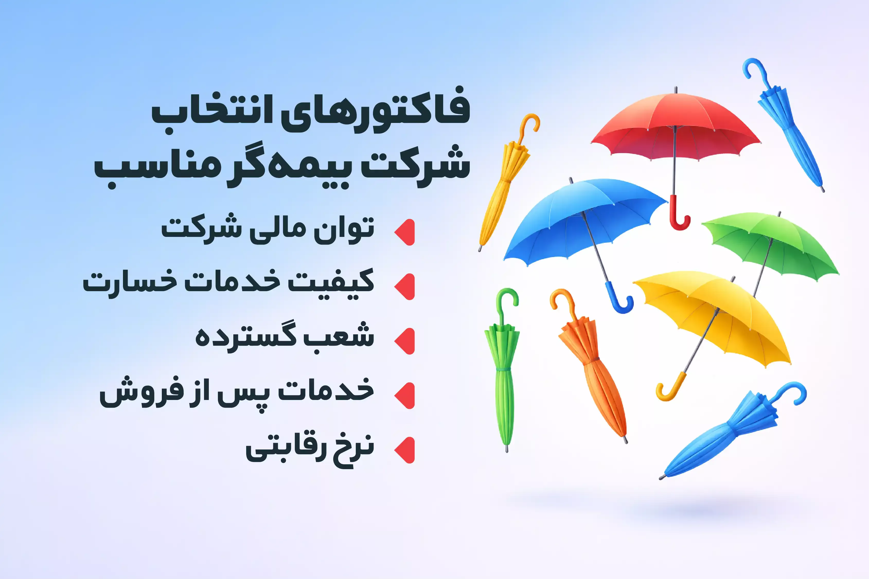 معیار انتخاب شرکت بیمه گر