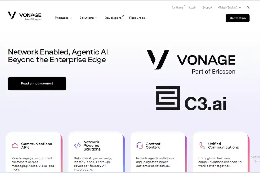 پنل اس ام اس Vonage