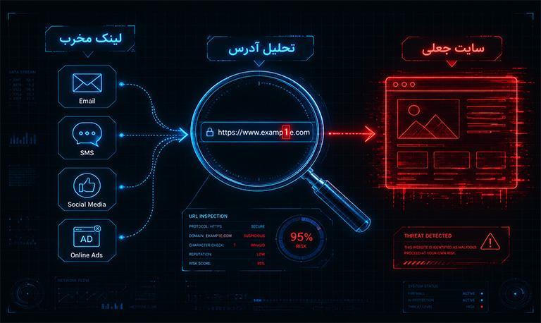 فیشینگ مبتنی بر URL و لینک های مخرب