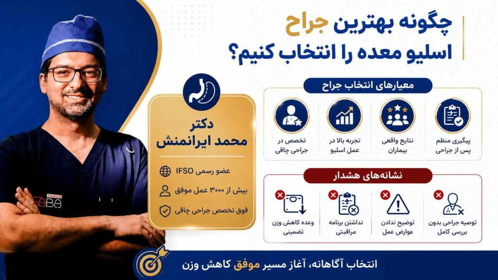 بهترین دکتر اسلیو معده در ایران