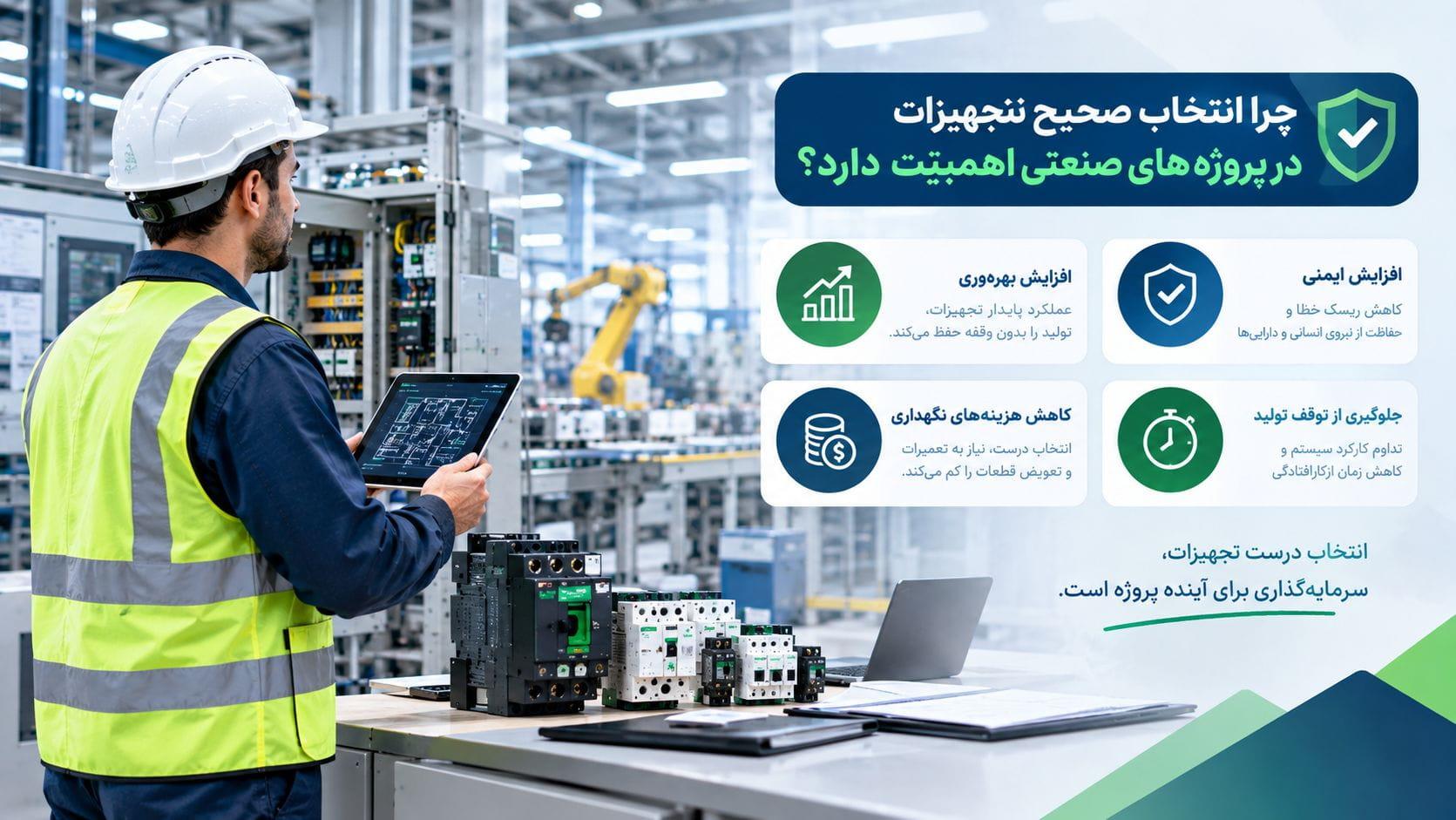 انتخاب صحیح تجهیزات برق صنعتی