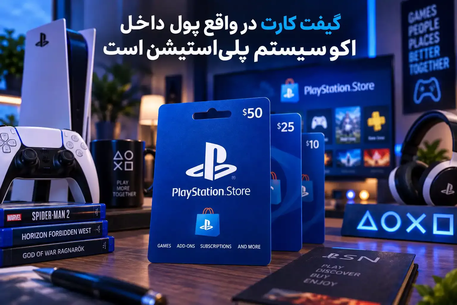 گیفت کارت در واقع پول داخل اکوسیستم پلیاستیشن است