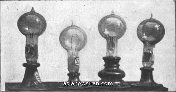 لامپ‌های رشته کربنی اولیه ادیسون