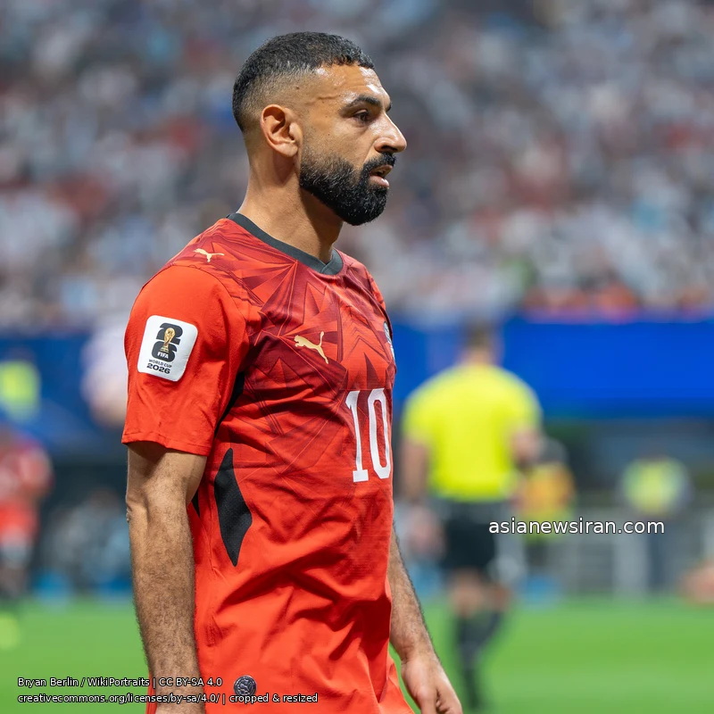 محمد صلاح در دیدار مصر و آرژانتین در تیر ۱۴۰۵