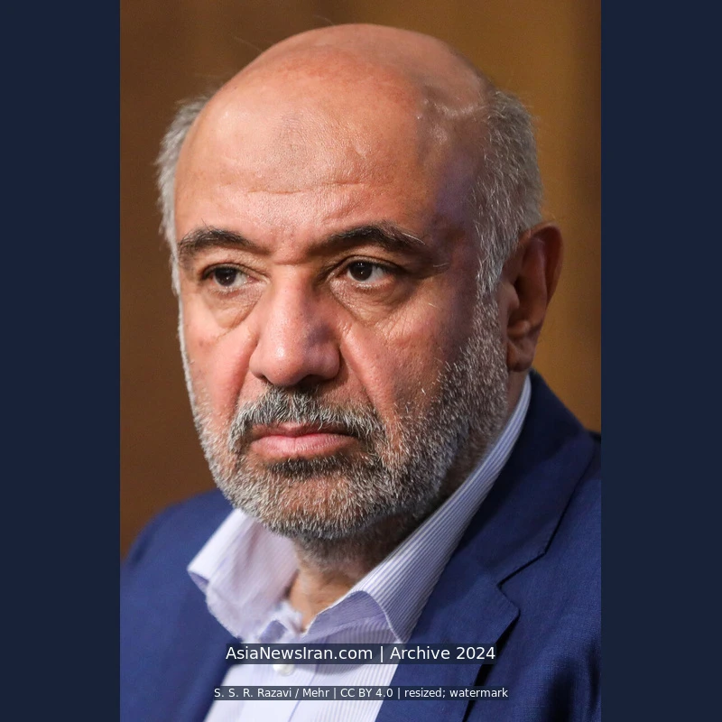 احمد میدری در عکس آرشیوی شهریور ۱۴۰۳؛ سید سعیدرضا رضوی، مهر، مجوز CC BY 4.0؛ تغییر اندازه و واترمارک