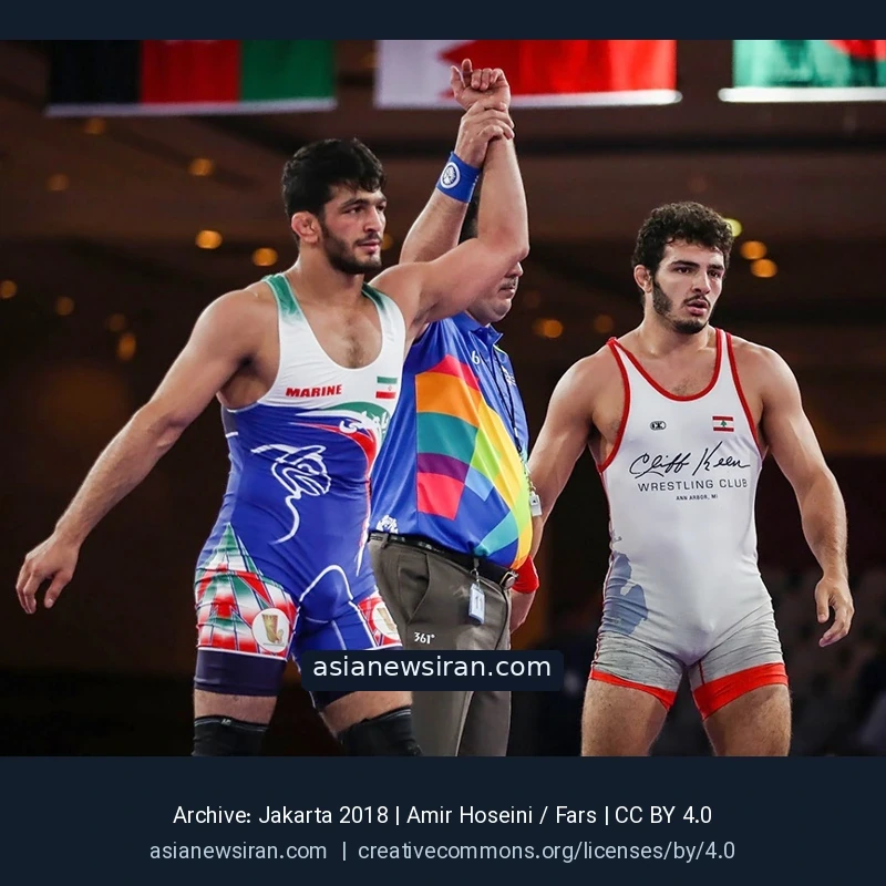 حسن یزدانی و دومینیک ابونادر در جاکارتا ۲۰۱۸؛ تصویر آرشیوی، نه مسابقه با تاج‌الدینوف