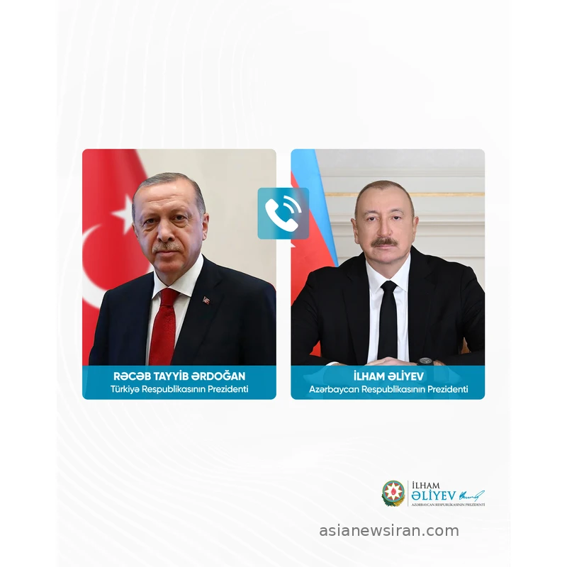 طرح اصلی حساب رسمی ریاست‌جمهوری آذربایجان برای تماس اردوغان و علی‌اف در ۲۹ مهر ۱۴۰۵
