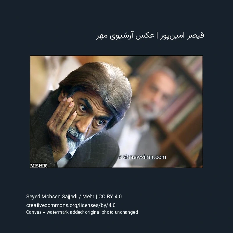 پرتره آرشیوی قیصر امین‌پور، عکس سید محسن سجادی برای مهر
