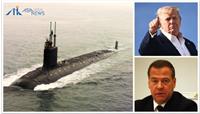 ترامپ دو زیردریایی اتمی را به مقابله با روسیه می‌فرستد