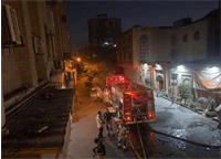 ماجرای نجات ۸۵ نفر از مهمانسرا در آتش‌سوزی سعدی