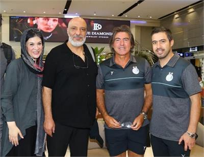 دیدار استقلالی ها با ریما رامین فر و امیر جعفری