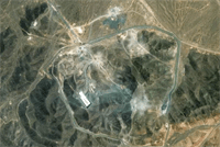 بازسازی مرکز هسته‌ای طالقان2 بر اساس تصاویر ماهواره‌ای