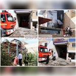 انفجارو آتش سوزی شرکت تولیدی یخ