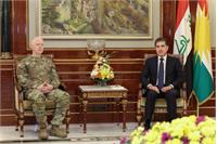 دیدار نیچیروان بارزانی با فرمانده نیروهای ائتلاف بین‌المللی