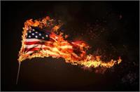 یک سال زندان برای آتش زدن پرچم آمریکا + ویدیو