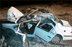 حادثه دلخراش در جاده اراک؛ واژگونی سمند جان ۲ نفر را گرفت