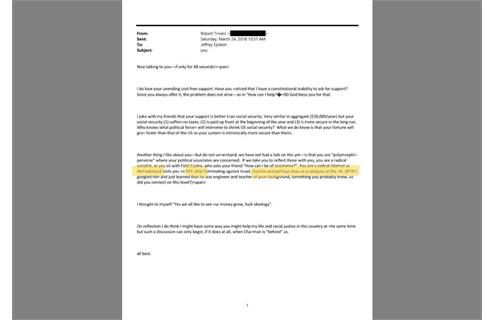 نویسنده‌ای مدعی شده که محمود احمدی‌نژاد پس از سخنرانی در سازمان ملل، با او در نیویورک دیدار داشته است! ارتباط اپستین با