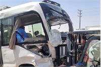 تصادف مینی‌بوس زائران ایرانی در جاده نجف-کربلا + ویدیو